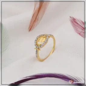 1 Gram Gold Plated Beautiful Design Charming Design Ring For Ladies - Style Lrg-106