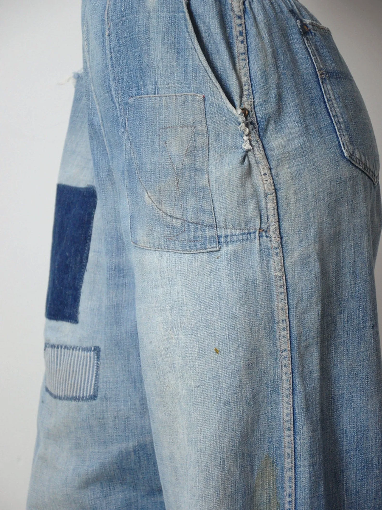 1950's Strong Reliable Side Zip Jeans 30x29