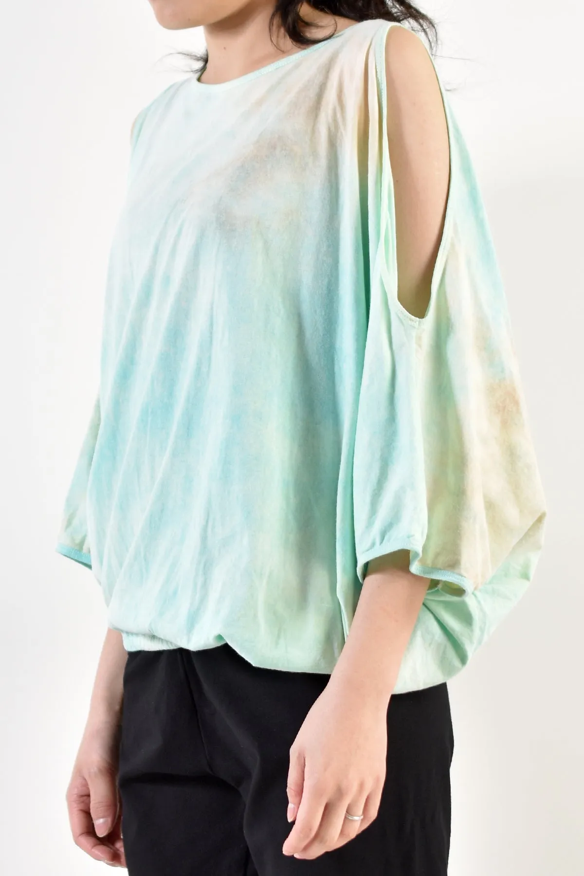 2001-CTL01B Open Shoulder Top / PS Turquoise