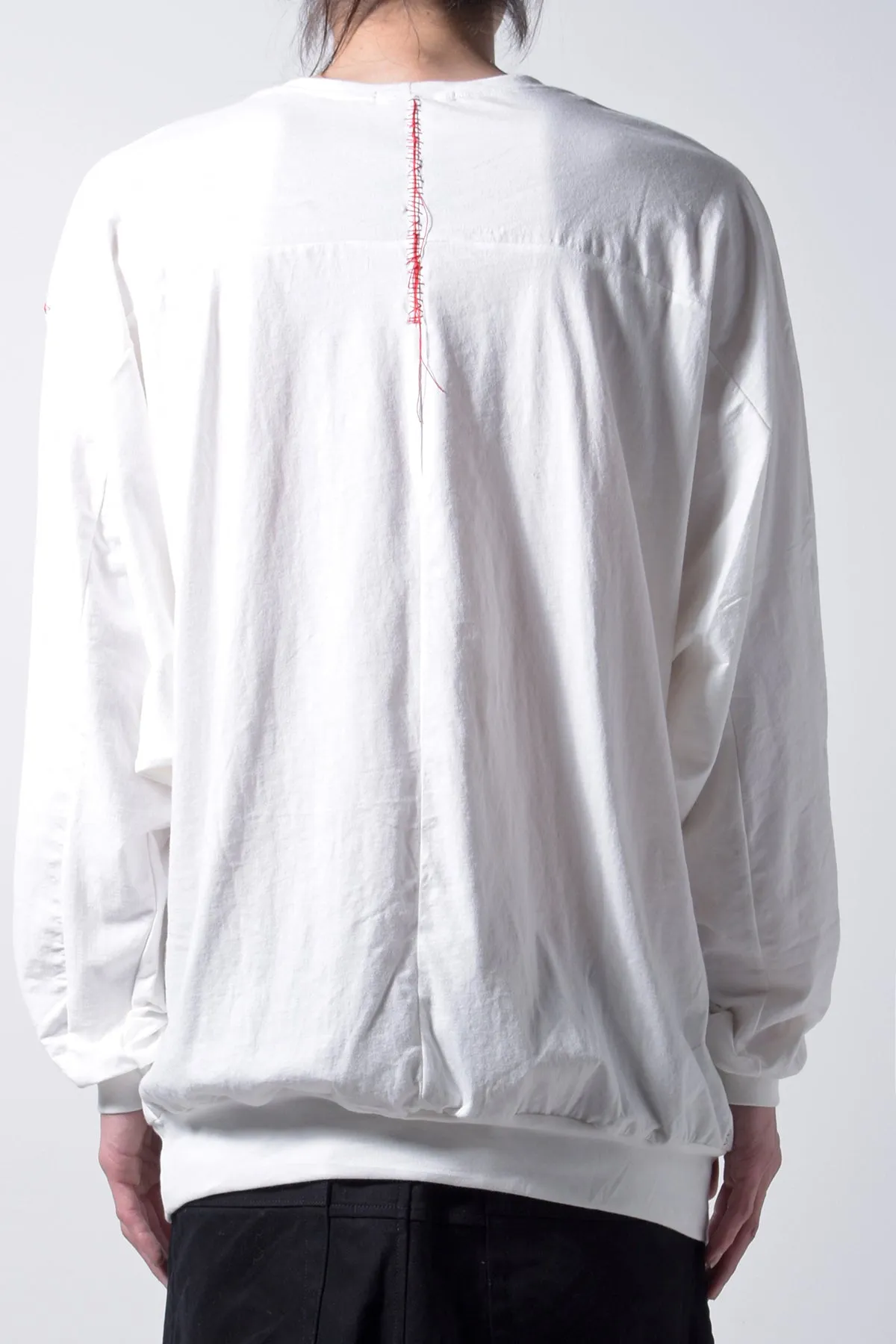 2202-CT03A Hand Stitch Dolman Cut / LS White