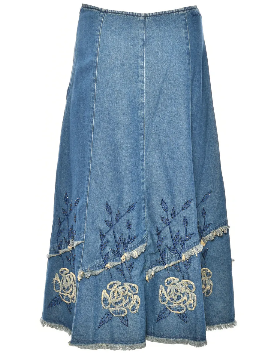 A-Line Denim Skirt - S