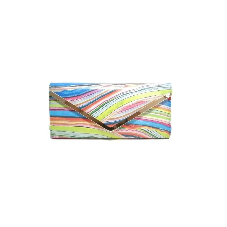 ALDO Multi-Colour 'Bunkerhill' Envelope Clutch | Like New |