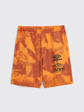 Aries x UMBRO Pro 64 Shorts Orange