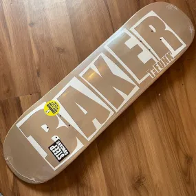 BAKER - Figgy Brand Name Taupe 8.5" Skateboard