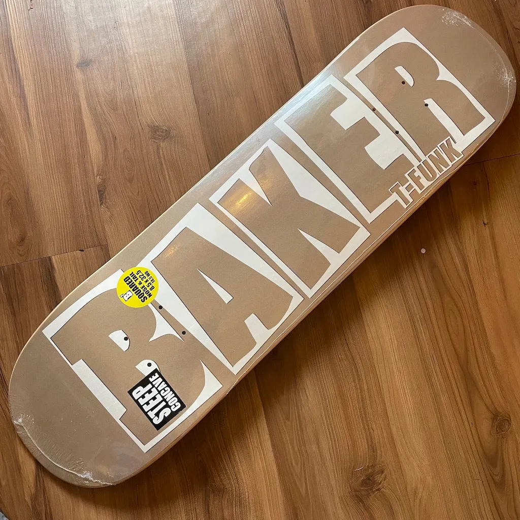 BAKER - Figgy Brand Name Taupe 8.5" Skateboard