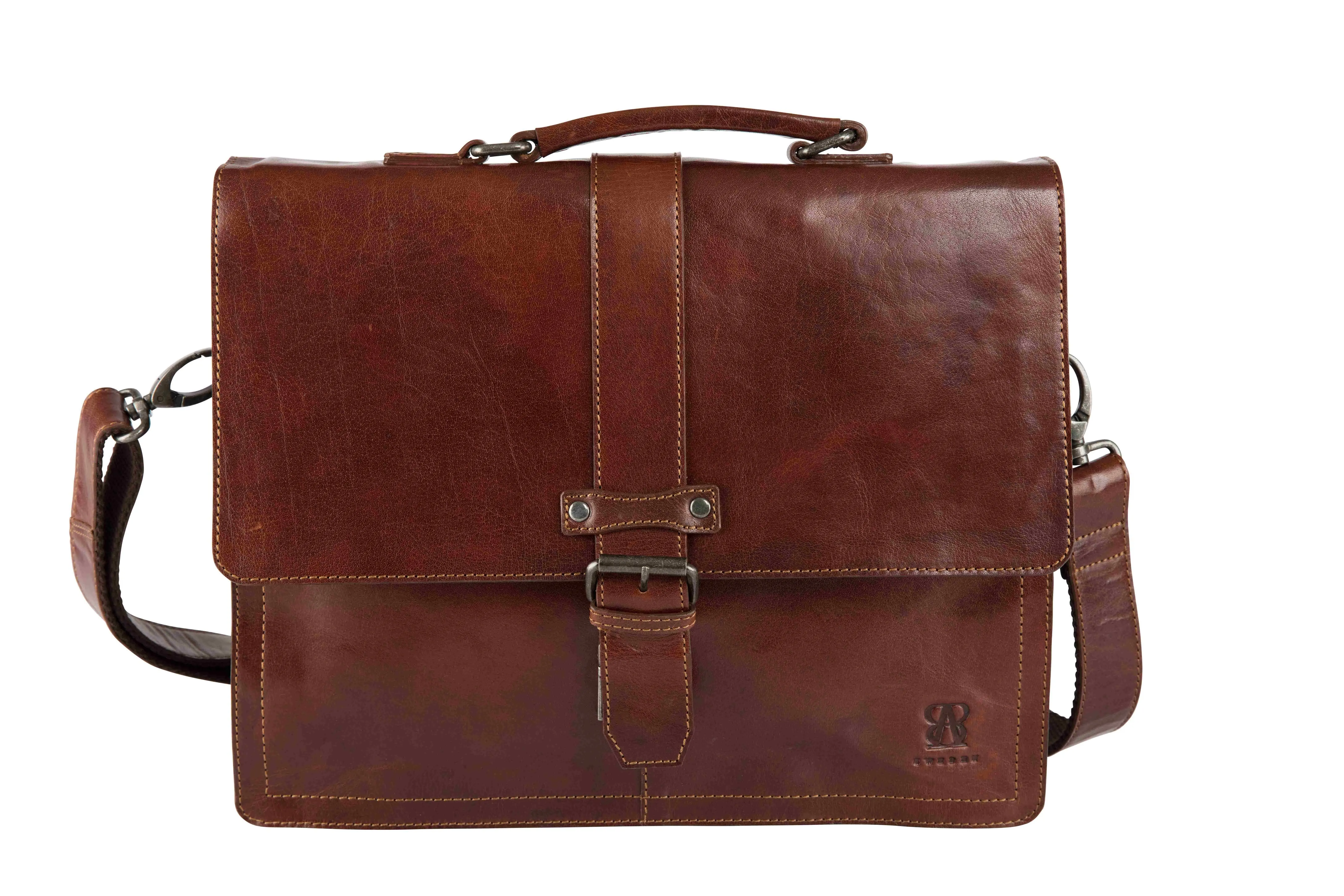 Briefcase 13" | Brown | Waxed Buffalo Leather