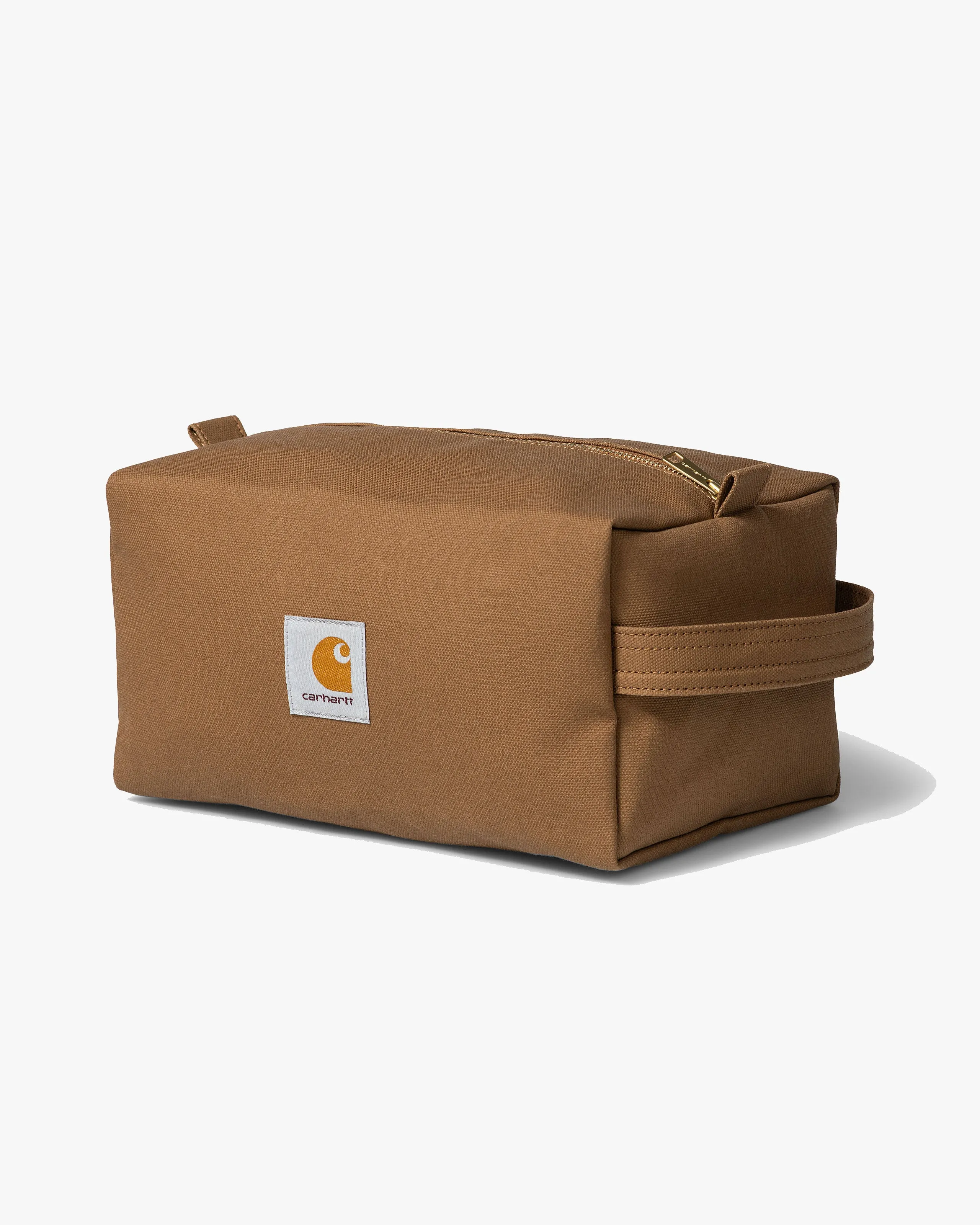 Carhartt WIP Canvas Washbag - Hamilton Brown