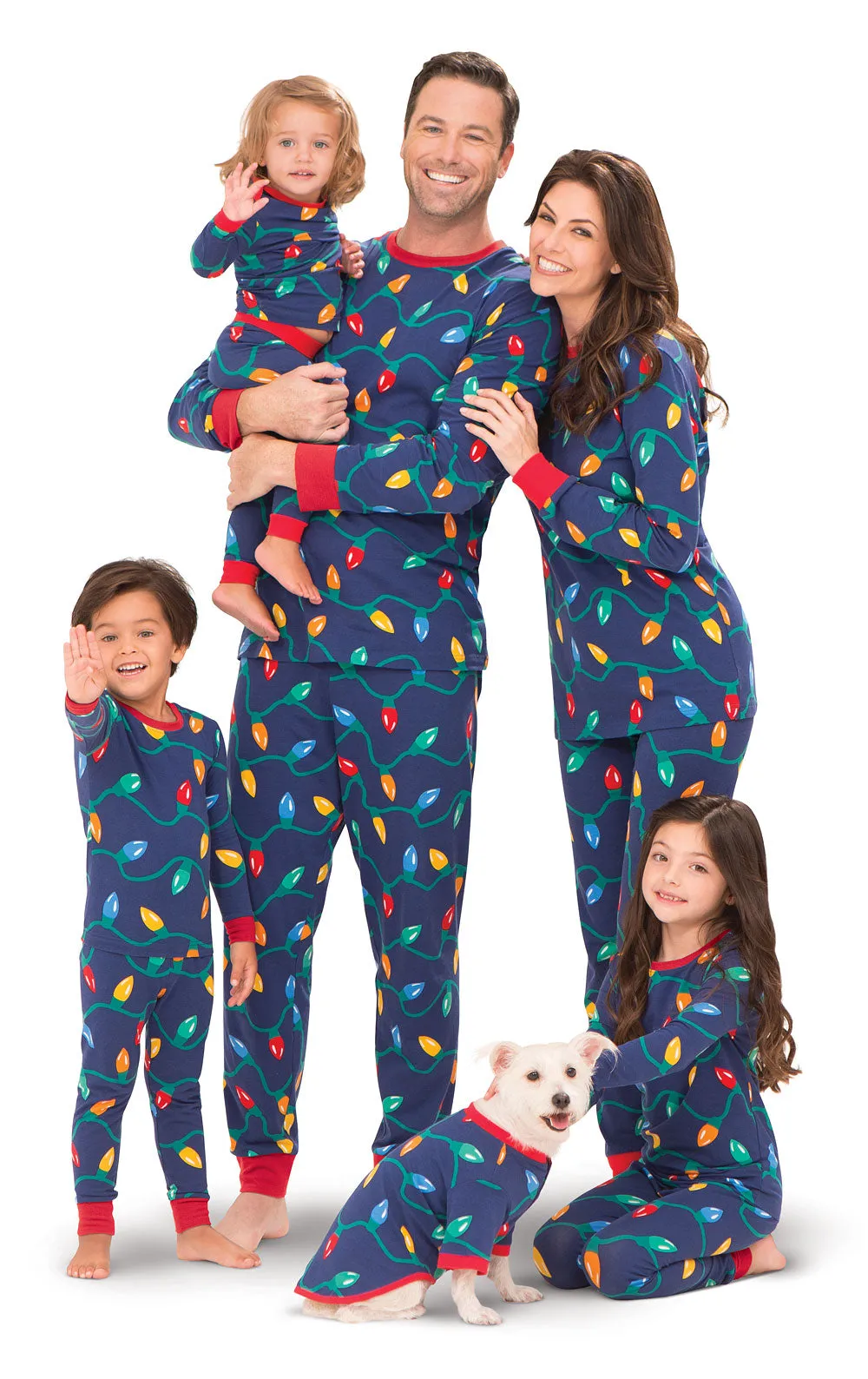 Christmas Lights Infant Pajamas - Family Set