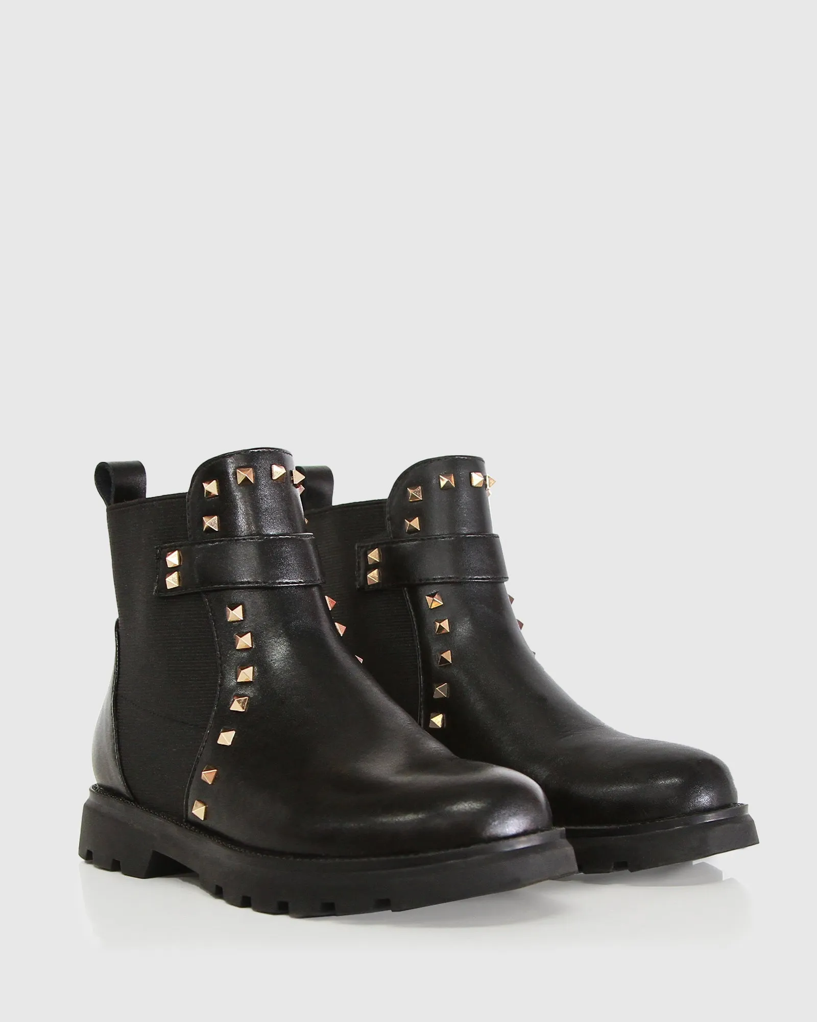 City Lights Mini Leather Ankle Boot - Black