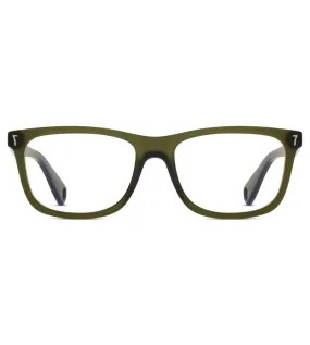 CR7 Unisex Black-Green Rectangular Optical Frame