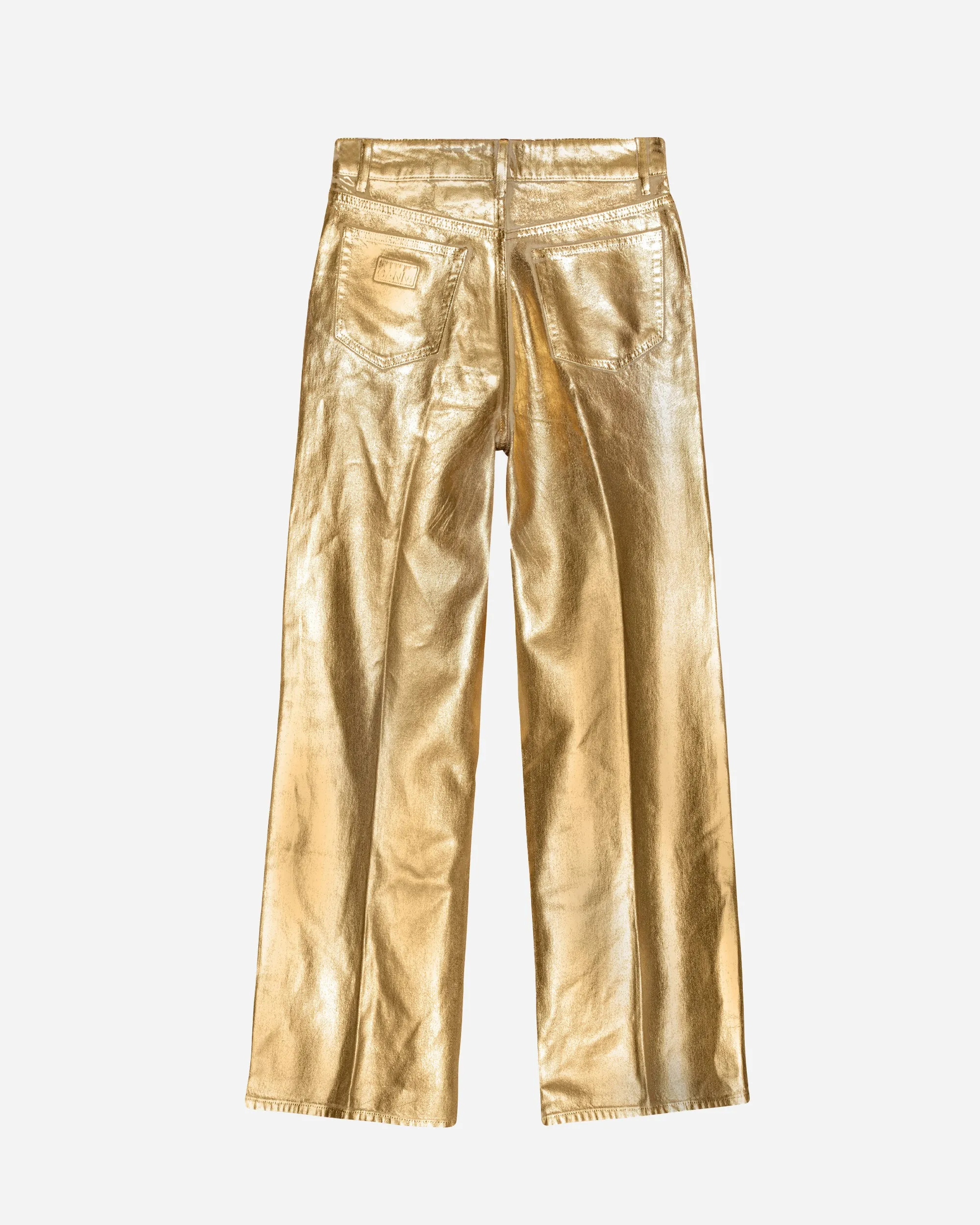 Foil Denim Wide Jeans