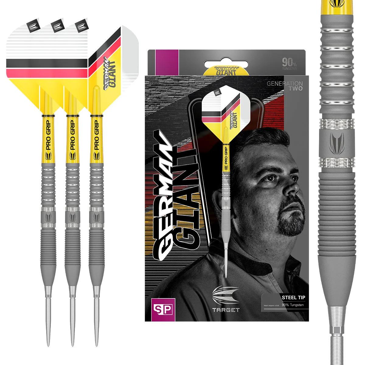 Gabriel Clemens G2 90% Tungsten Swiss Point Steel Tip Darts by Target