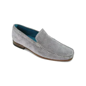 Giovacchini By Belvedere Italian Shoes Diego Suede Slip On Metal