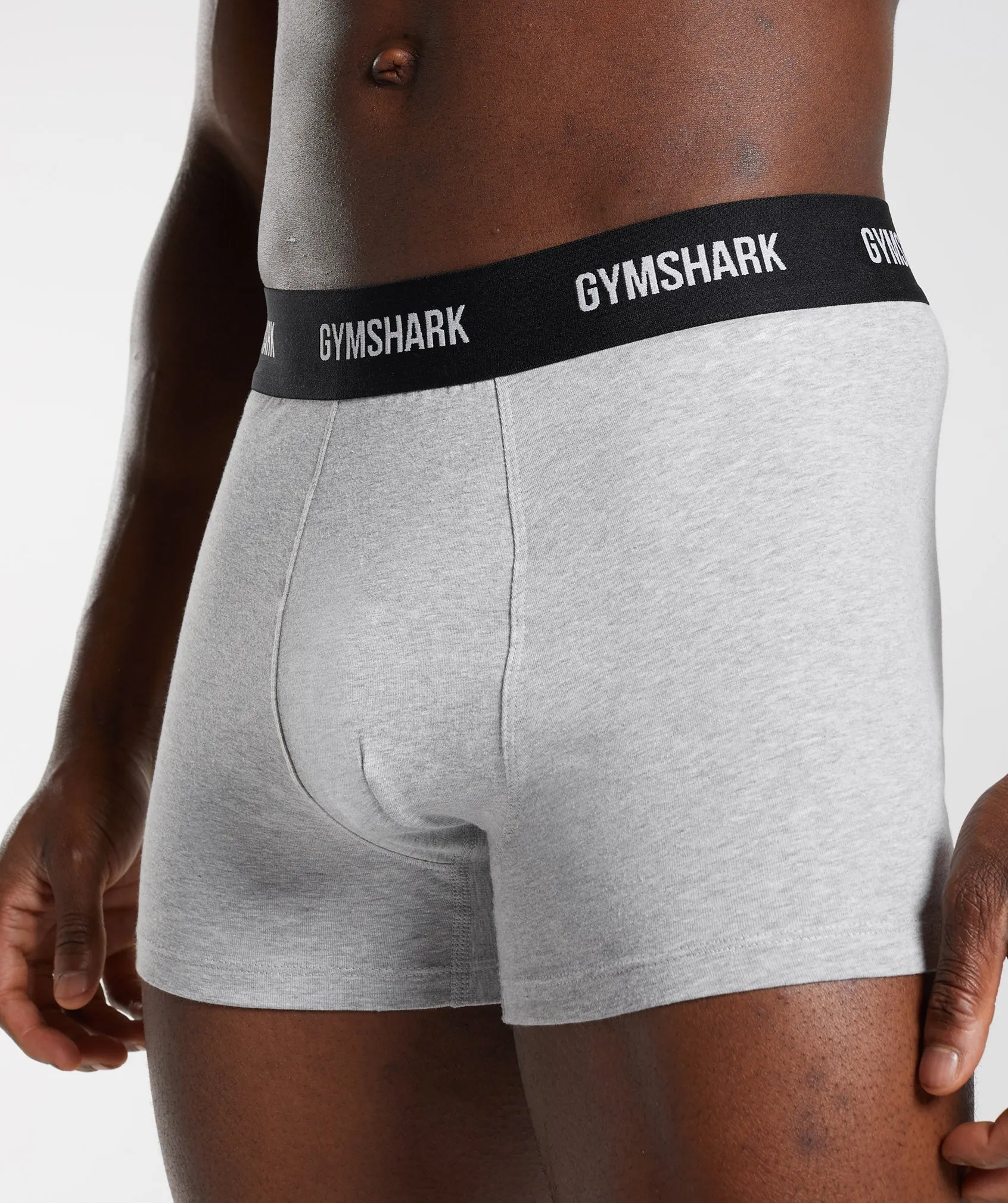 Gymshark Boxers 2 Pack - Light Grey Marl