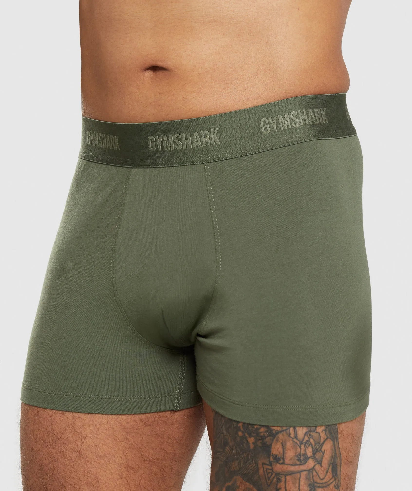 Gymshark Boxers 2pk - Core Olive/Navy