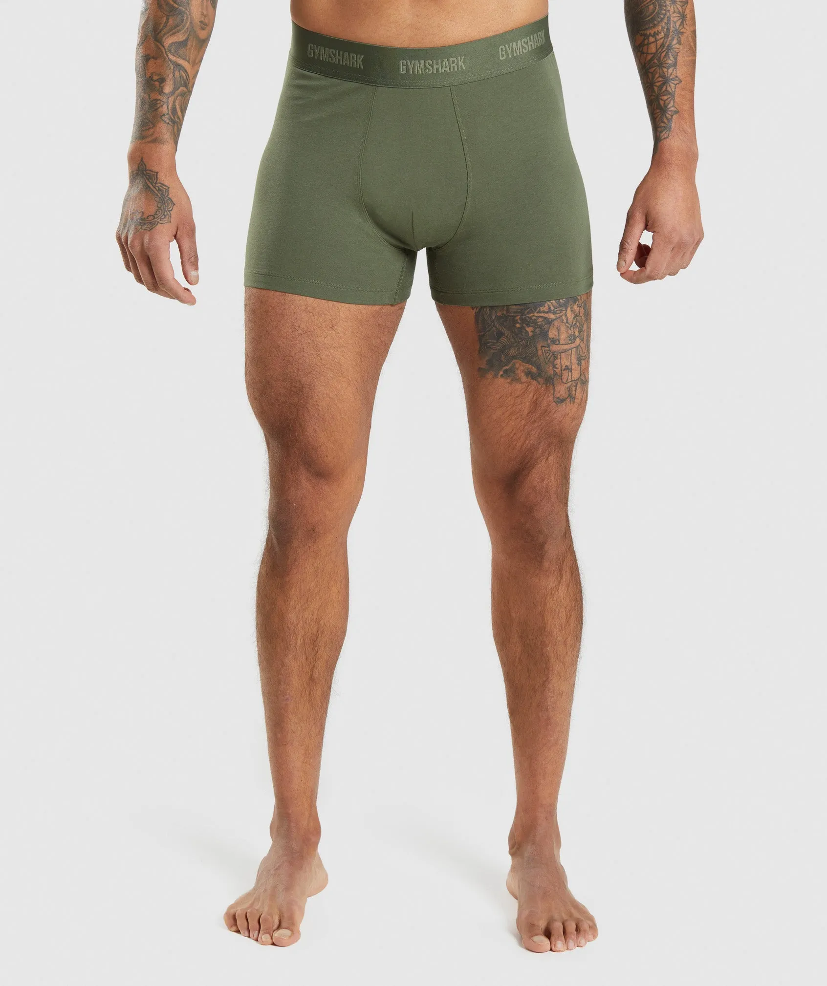 Gymshark Boxers 2pk - Core Olive/Navy