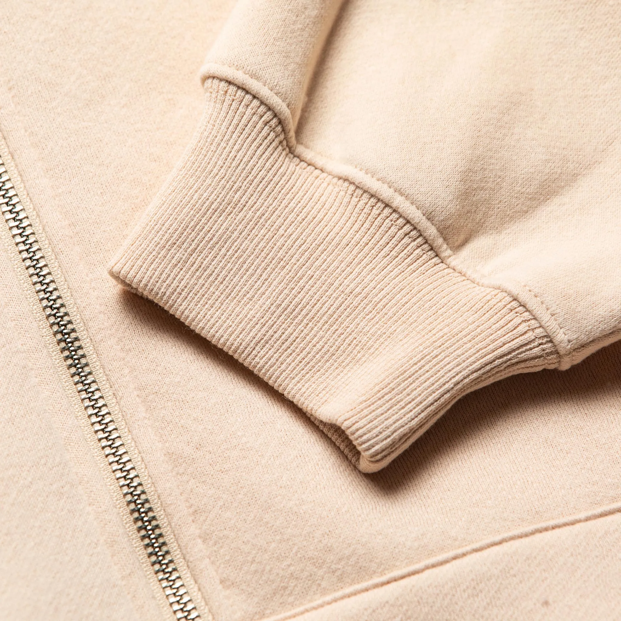 HOMME  'ESSENTIAL' Zipup Hoodie Nude