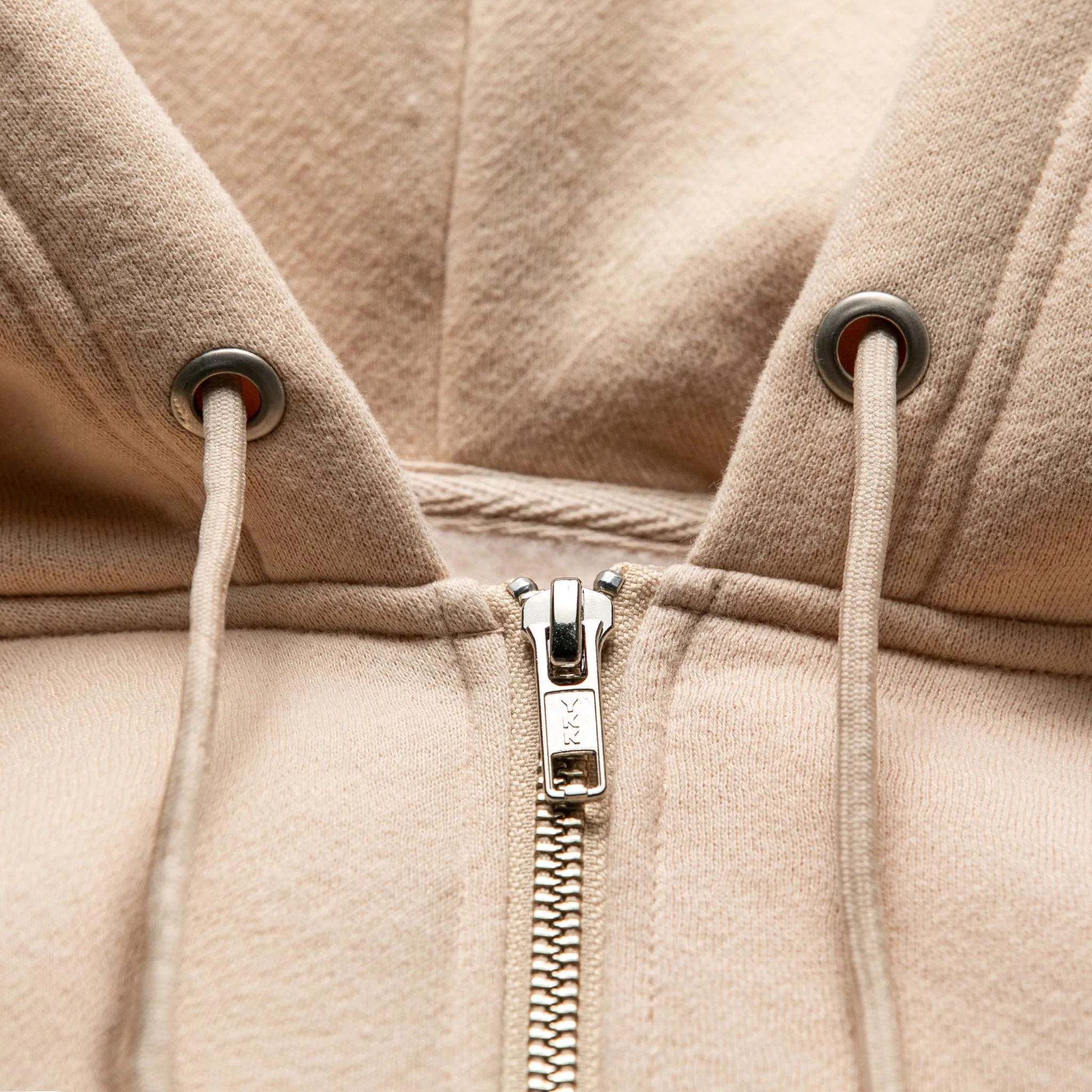 HOMME  'ESSENTIAL' Zipup Hoodie Nude