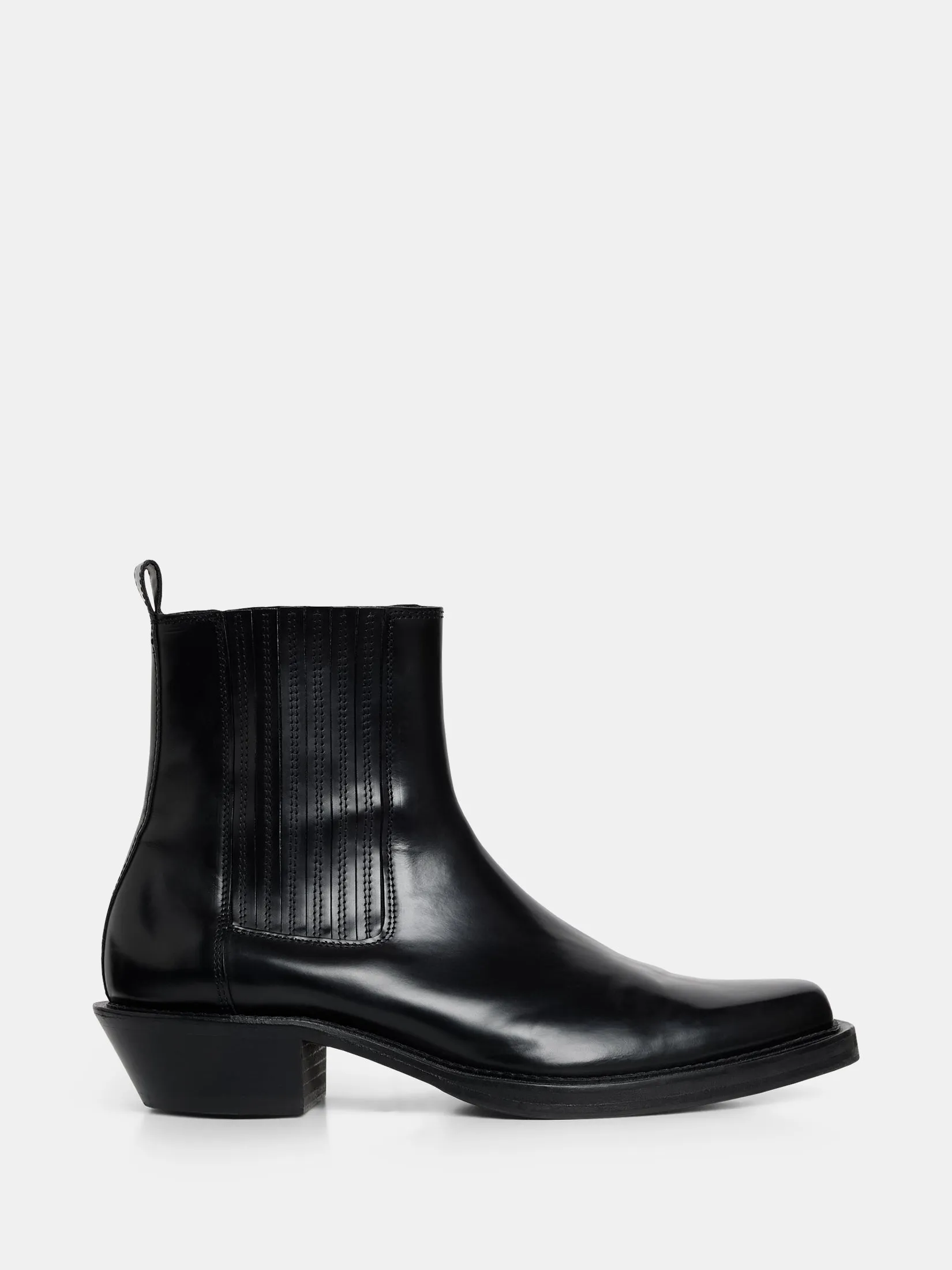 James Square Toe Boot / Black