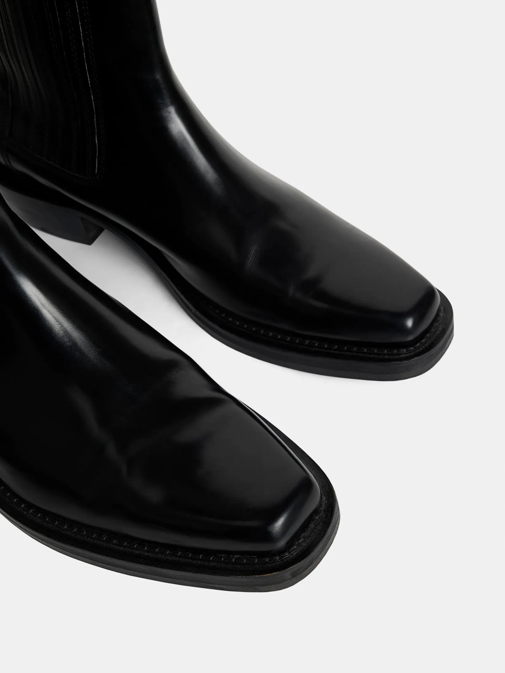 James Square Toe Boot / Black