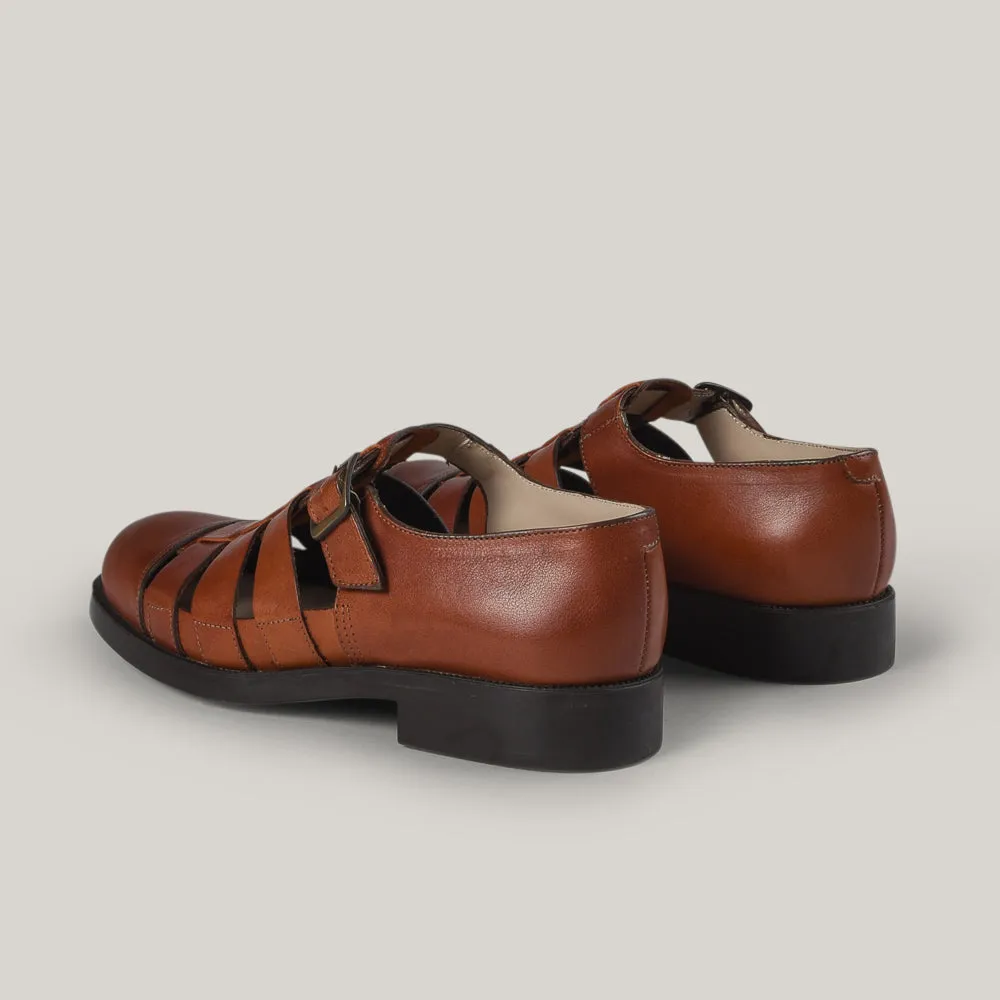 KLEMAN DIMORI OAK SHOE - BRIQUE