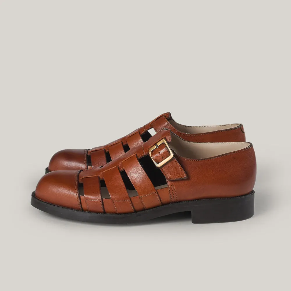 KLEMAN DIMORI OAK SHOE - BRIQUE