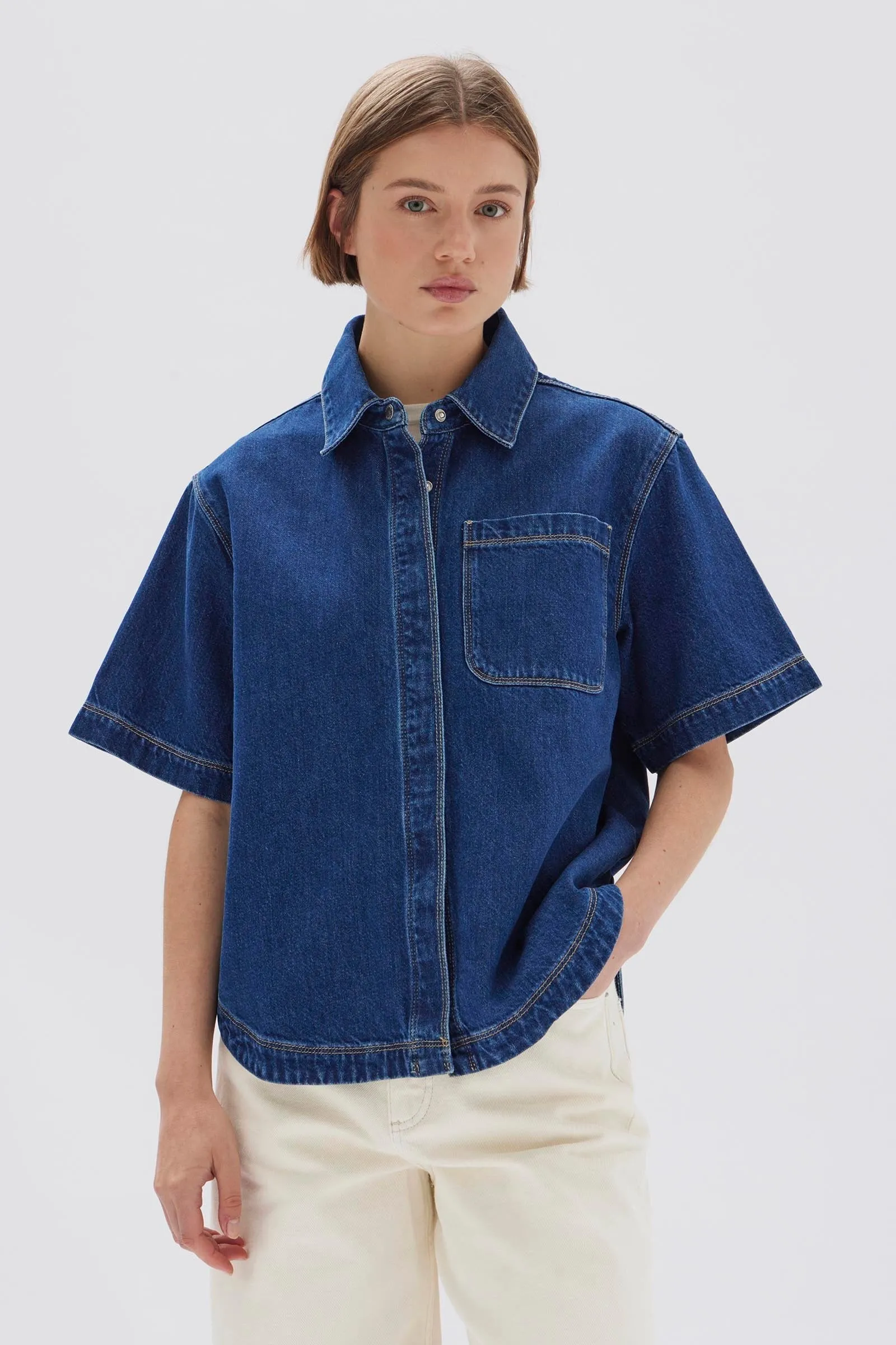 Marlow Boxy Denim Shirt