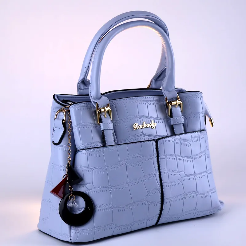 Multi Pocket Ladies Large Leather Handbag