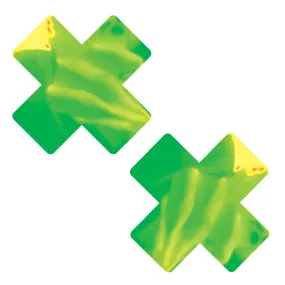 Neon Green Glow Stix X Factor Glow in the Dark Nipple Cover Pasties