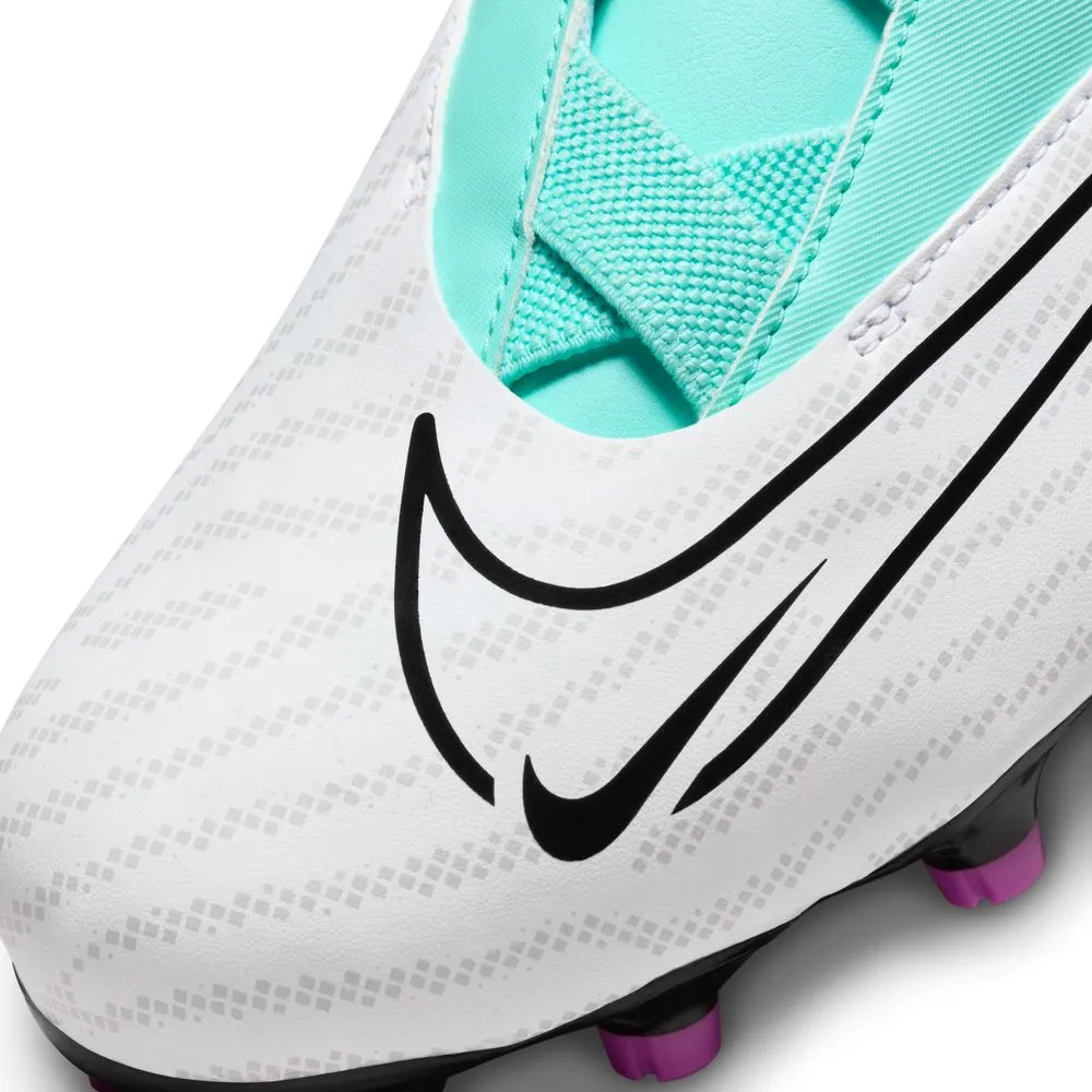 Nike Phantom GX Academy FG/MG Jnr Football Boots (Hyper Turquoise/Black/Fuschia Dream)