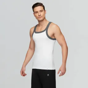 Pace Square Neck Vest Polar White