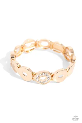 Paparazzi Calibrated Class Gold Bracelet