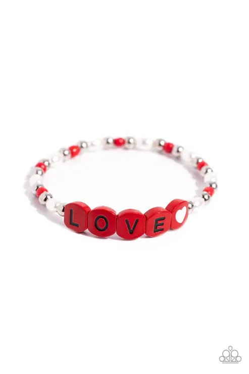 Paparazzi Love Language Red Bracelet