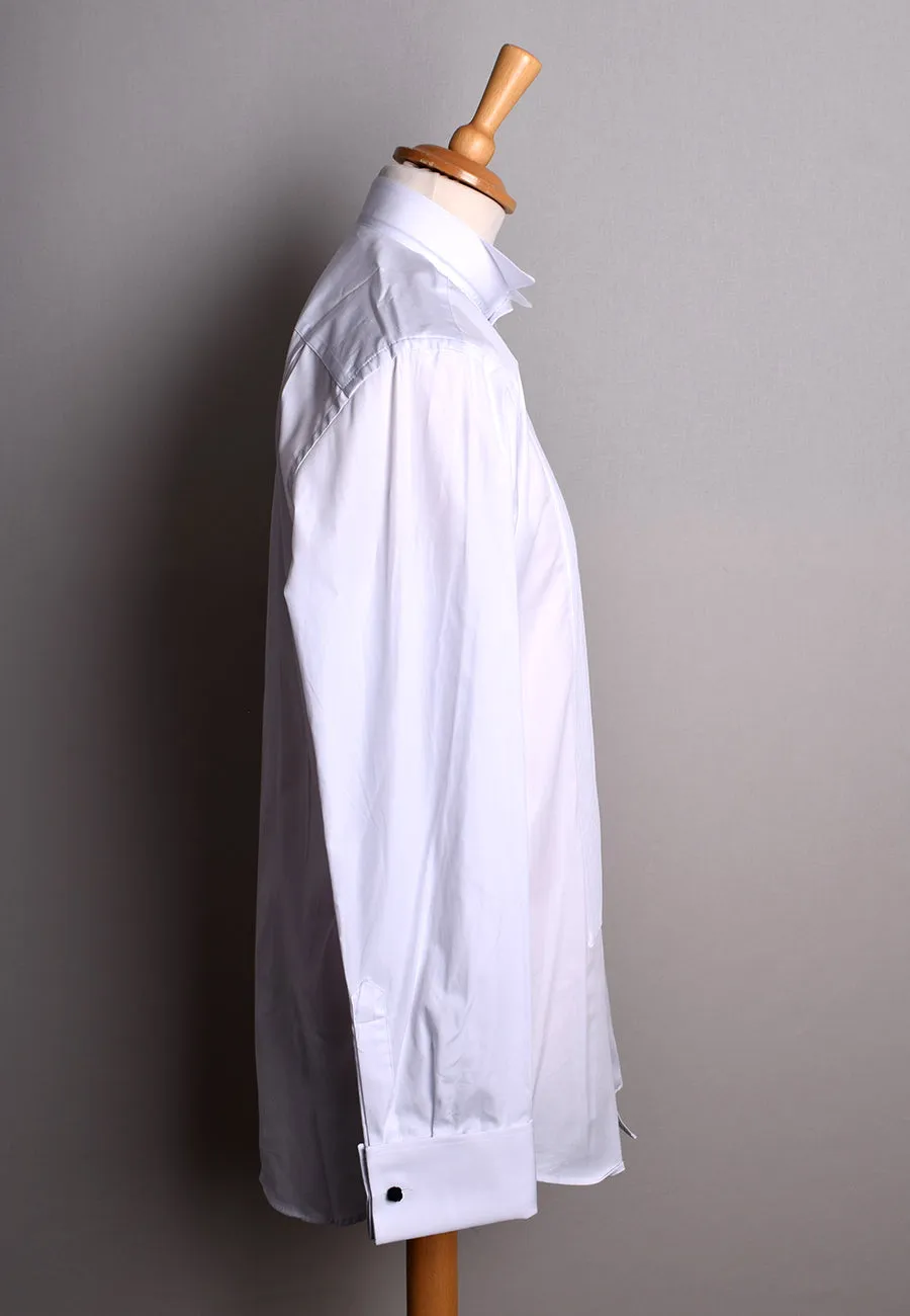 Pleated Front Evening Shirt - Wing or Turndown Collar (SH254)