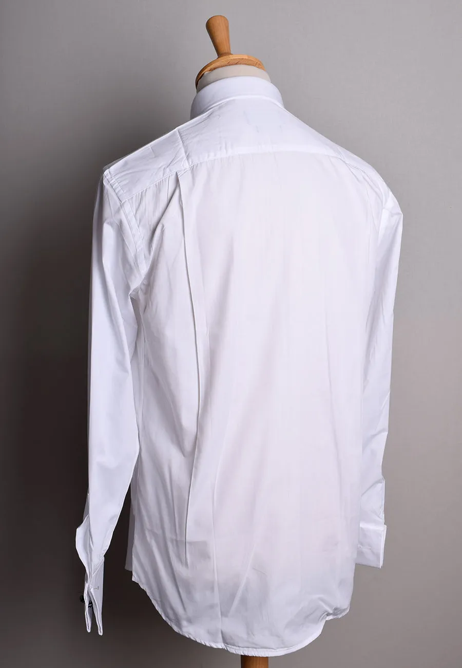 Pleated Front Evening Shirt - Wing or Turndown Collar (SH254)