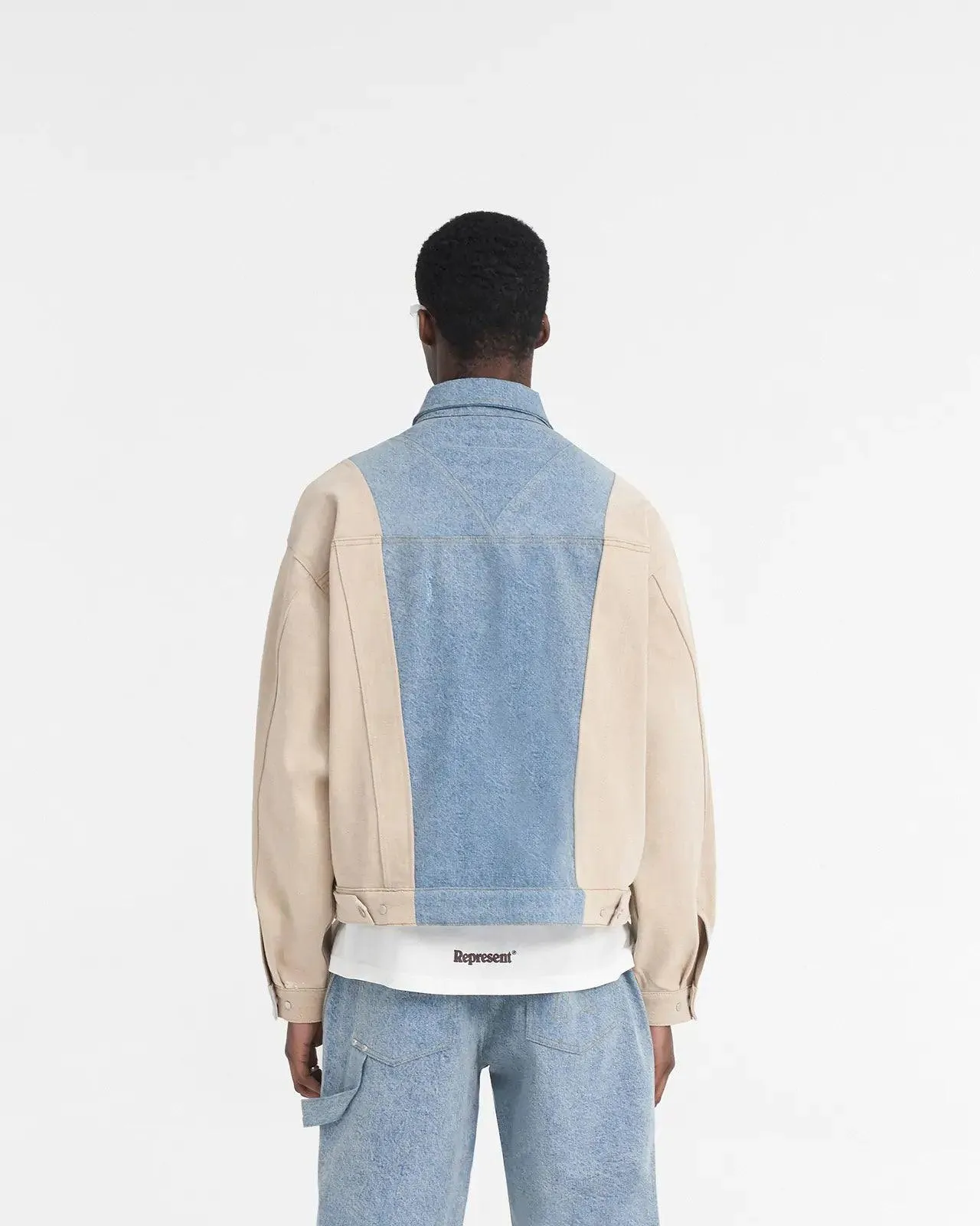 REPRESENT R4 Colour Block Denim Jacket