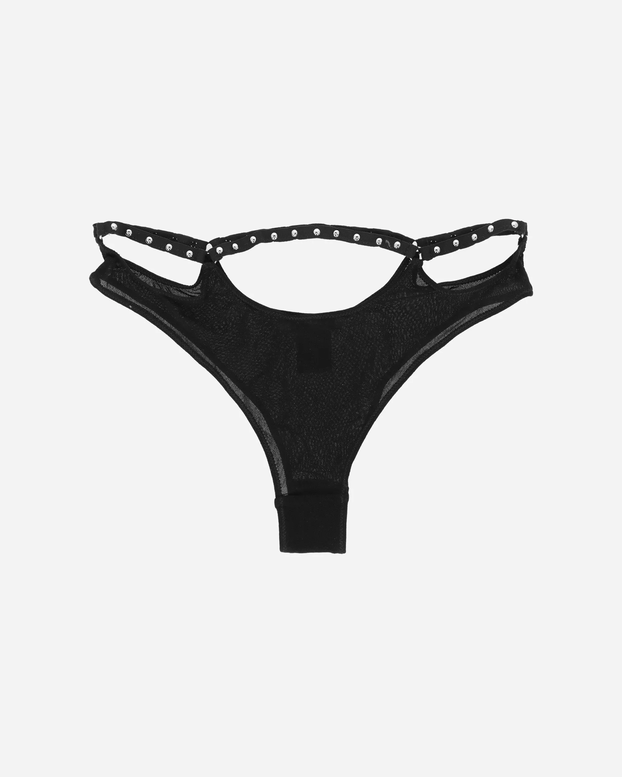 Studded Thong Black