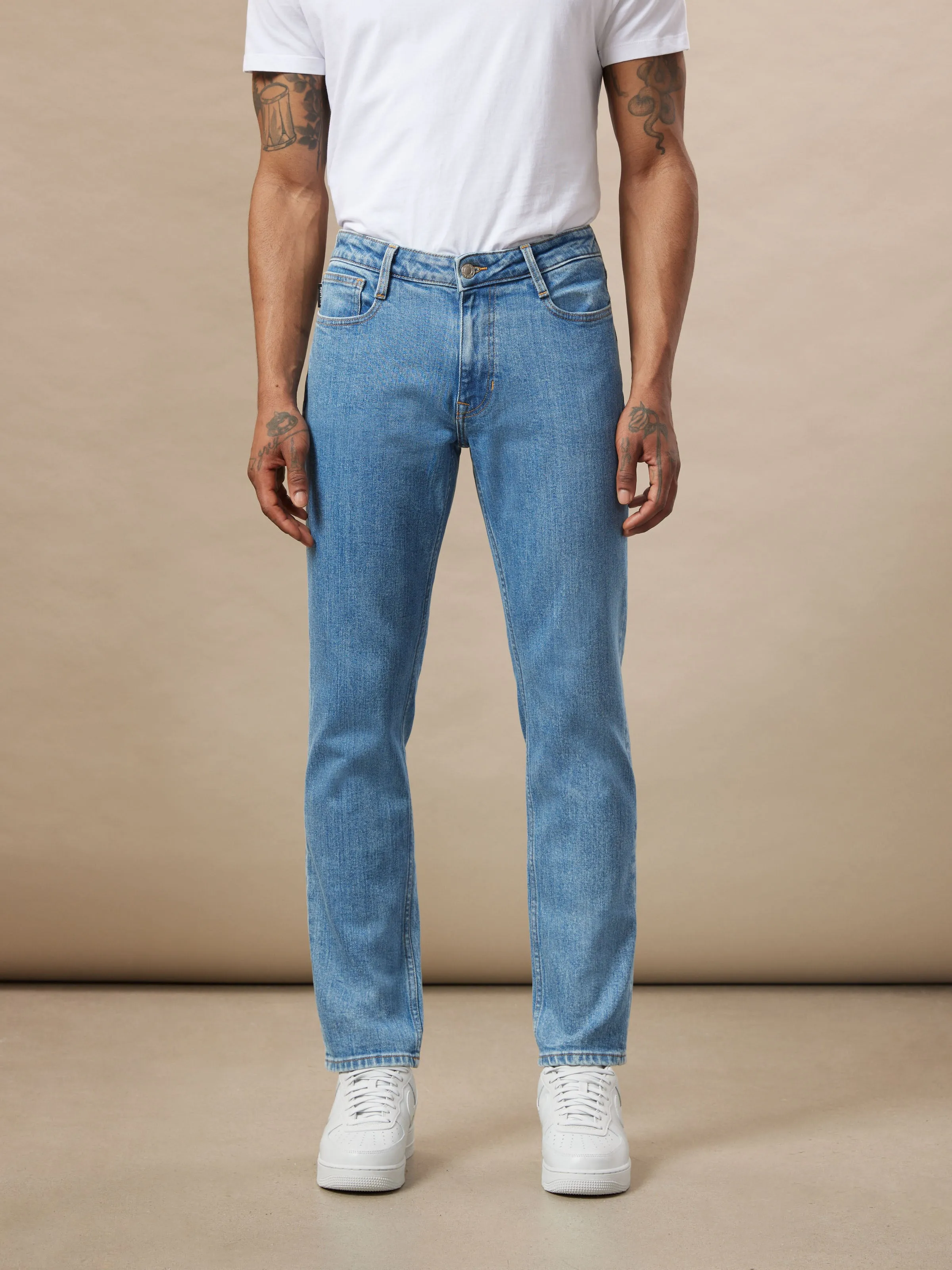 The Adam Slim Jean in Medium Blue